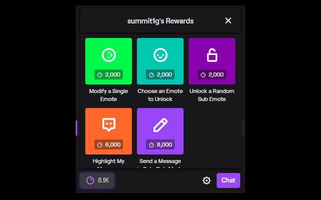 Réclamation automatique des points de canal Twitch de la boutique en ligne Chrome à exécuter avec OffiDocs Chromium en ligne