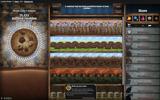 Auto clicker Cookie Clicker  from Chrome web store to be run with OffiDocs Chromium online