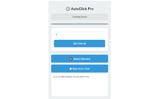 Auto Click Pro  from Chrome web store to be run with OffiDocs Chromium online