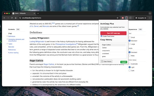AutoCopy Plus  from Chrome web store to be run with OffiDocs Chromium online