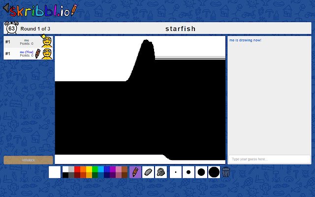 رسم تلقائي لـ skribbl.io من متجر Chrome الإلكتروني ليتم تشغيله باستخدام OffiDocs Chromium عبر الإنترنت