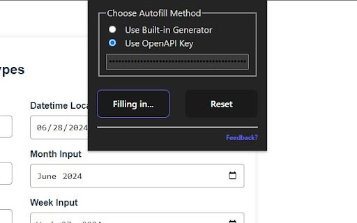 Autofilly  from Chrome web store to be run with OffiDocs Chromium online