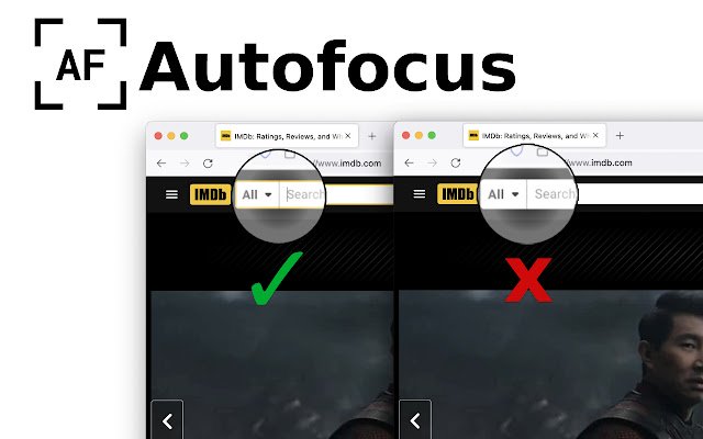Autofocus uit de Chrome-webwinkel, uit te voeren met OffiDocs Chromium online