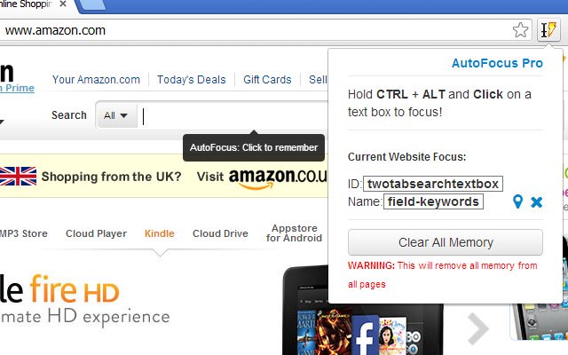 AutoFocus Pro  from Chrome web store to be run with OffiDocs Chromium online