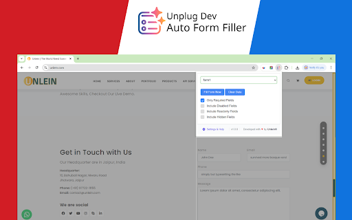 Auto Form Filler Pro  from Chrome web store to be run with OffiDocs Chromium online