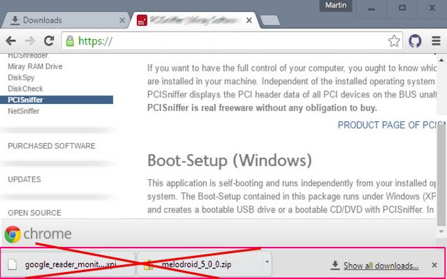 Autohide Downloads Bar  from Chrome web store to be run with OffiDocs Chromium online