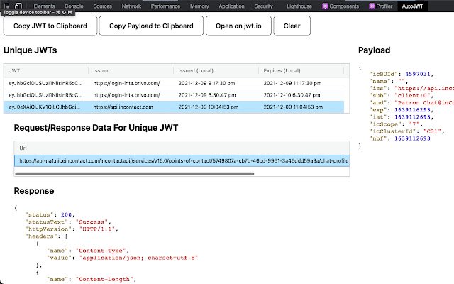 AutoJWT  from Chrome web store to be run with OffiDocs Chromium online
