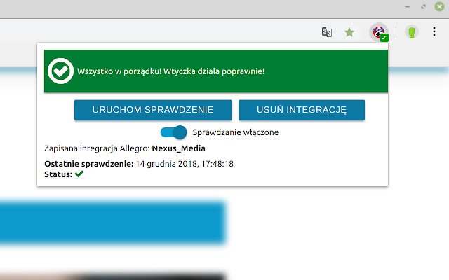 Autokoder monitoruje Allegro ze sklepu internetowego Chrome do uruchomienia z OffiDocs Chromium online
