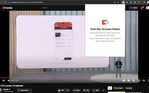 Auto Like YouTube Videos  from Chrome web store to be run with OffiDocs Chromium online