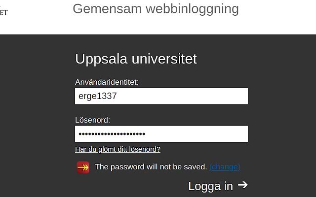 Auto Login for Uppsala University  from Chrome web store to be run with OffiDocs Chromium online
