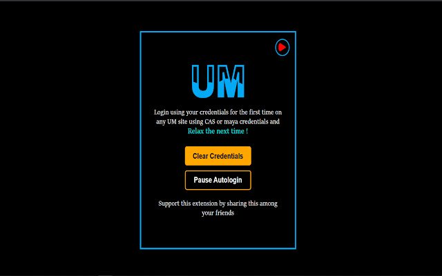 Auto Login UM Sites  from Chrome web store to be run with OffiDocs Chromium online