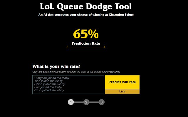 Auto LoL Dodge Tool dal negozio web di Chrome da eseguire con OffiDocs Chromium online