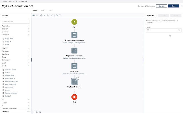 Automation Anywhere  from Chrome web store to be run with OffiDocs Chromium online