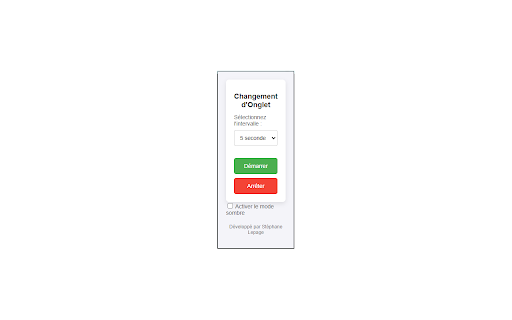 Automatiser le Changement dOnglet  from Chrome web store to be run with OffiDocs Chromium online