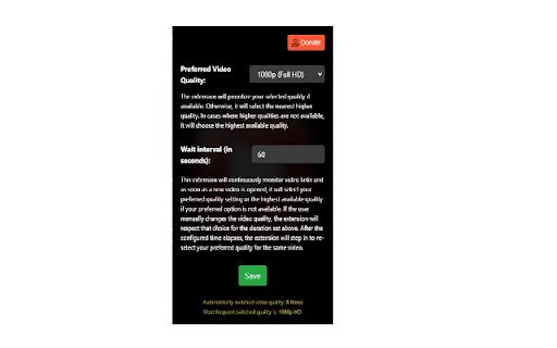 Auto Max Quality Pro  from Chrome web store to be run with OffiDocs Chromium online