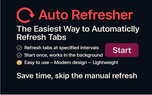 Auto Refresher  from Chrome web store to be run with OffiDocs Chromium online