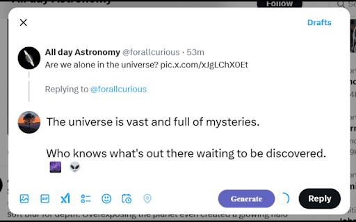 Auto Reply  from Chrome web store to be run with OffiDocs Chromium online