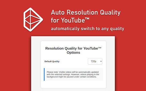 Auto Resolution Quality for YouTube™  from Chrome web store to be run with OffiDocs Chromium online