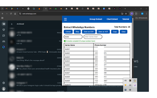 Autosave contacts  from Chrome web store to be run with OffiDocs Chromium online