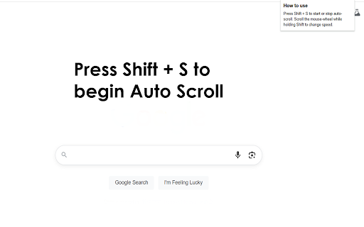 Auto Scroll  from Chrome web store to be run with OffiDocs Chromium online