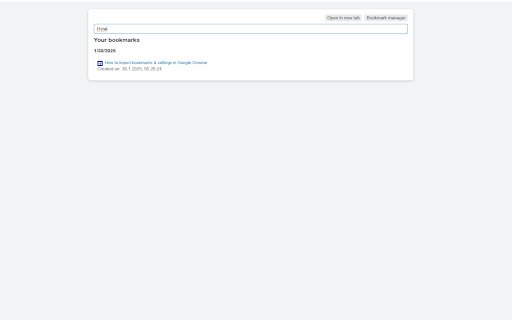 Auto Sort Bookmarks by Date Sort Bookmarks from New to Old  from Chrome web store to be run with OffiDocs Chromium online