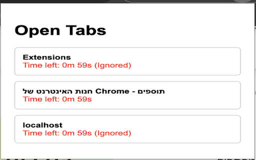 Auto Tab Closer  from Chrome web store to be run with OffiDocs Chromium online