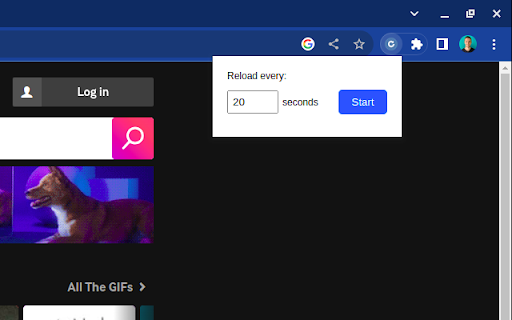 Auto Tab Reload  from Chrome web store to be run with OffiDocs Chromium online