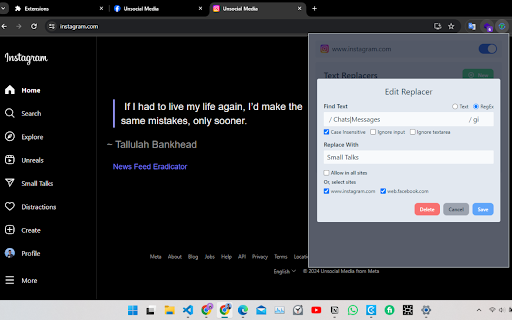 Auto Text Replacer  from Chrome web store to be run with OffiDocs Chromium online