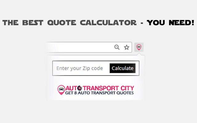 Auto Transport Quote Calculator uit de Chrome-webwinkel, uit te voeren met OffiDocs Chromium online