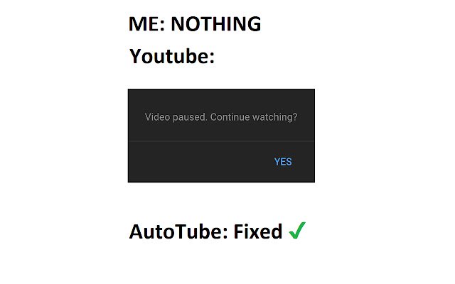 AutoTube YouTube بدون توقف من متجر Chrome الإلكتروني ليتم تشغيله باستخدام OffiDocs Chromium عبر الإنترنت