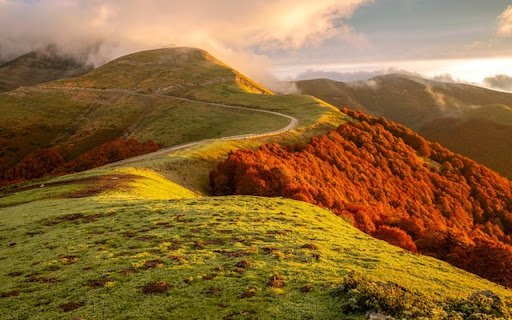 AUTUMN MOUNTAIN THEME  from Chrome web store to be run with OffiDocs Chromium online