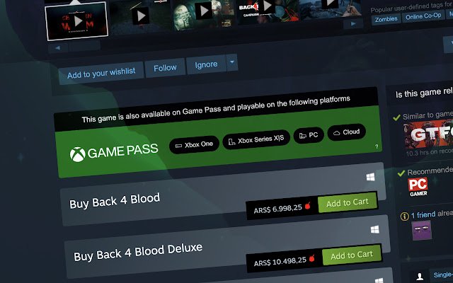 可通过 Chrome 网上商店的 Game Pass 获取，并与 OffiDocs Chromium 在线运行