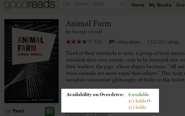Available Reads  from Chrome web store to be run with OffiDocs Chromium online