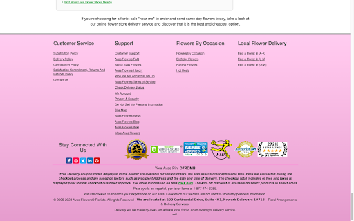 Avas Flowers  from Chrome web store to be run with OffiDocs Chromium online