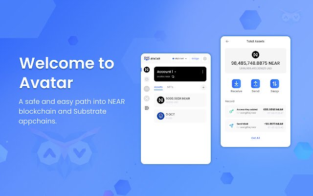 Avatar Wallet  from Chrome web store to be run with OffiDocs Chromium online