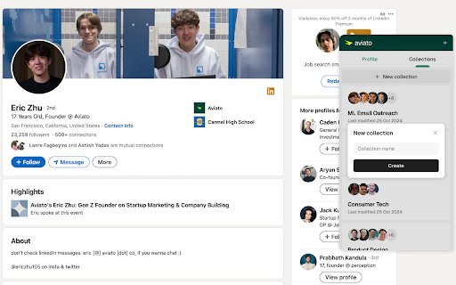 Aviato Chrome Extension  from Chrome web store to be run with OffiDocs Chromium online