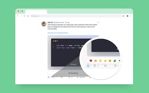Avokado for Twitter  from Chrome web store to be run with OffiDocs Chromium online