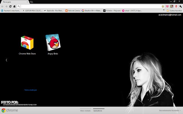 Avril Lavigne uit de Chrome-webwinkel wordt uitgevoerd met OffiDocs Chromium online