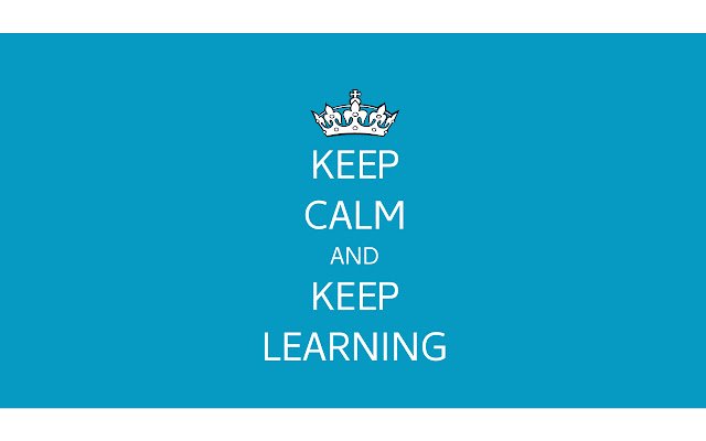 Awesome New Tab Keep Calm and Keep Learning  from Chrome web store to be run with OffiDocs Chromium online