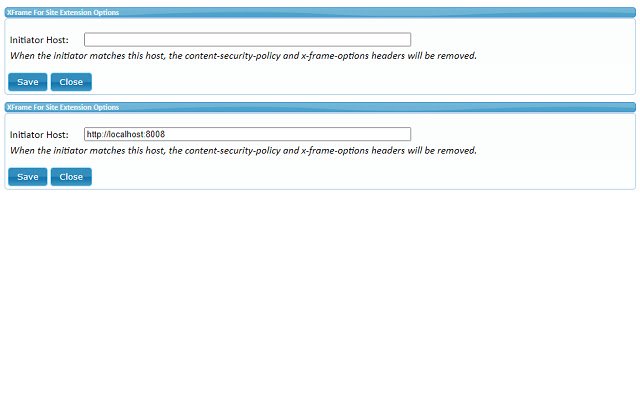 Awesome XFrame For Site Extension  from Chrome web store to be run with OffiDocs Chromium online