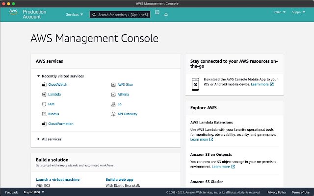 AWS Account Helper  from Chrome web store to be run with OffiDocs Chromium online