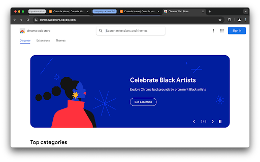 AWS Accounts Tab Groups  from Chrome web store to be run with OffiDocs Chromium online