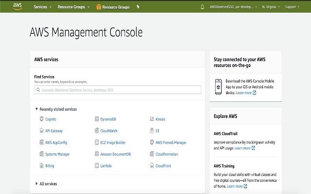 AWS Console Shape Shifter  from Chrome web store to be run with OffiDocs Chromium online