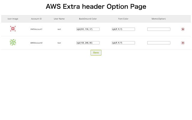 AWS EXTRA HEADER  from Chrome web store to be run with OffiDocs Chromium online