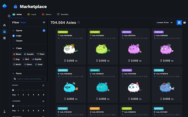 AxiePlus V2 Market Axie Infinity  from Chrome web store to be run with OffiDocs Chromium online