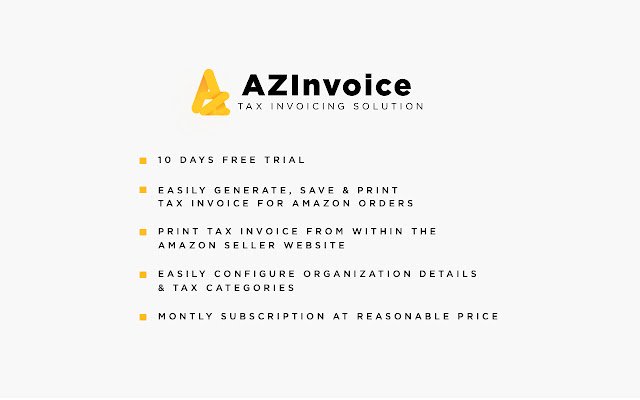AZInvoice  from Chrome web store to be run with OffiDocs Chromium online