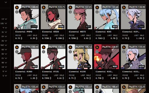 Azuki Blur Collector Points Overlay  from Chrome web store to be run with OffiDocs Chromium online