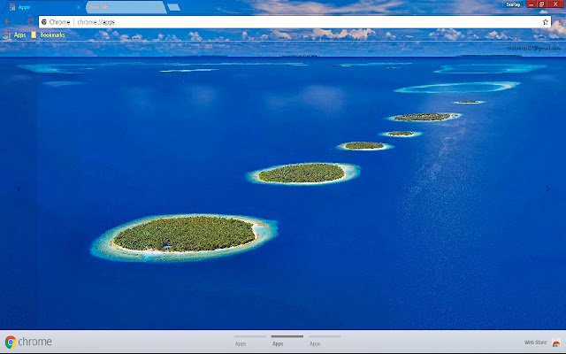 Azure Blue Horizon Island Scenic از فروشگاه وب Chrome با OffiDocs Chromium به صورت آنلاین اجرا می شود