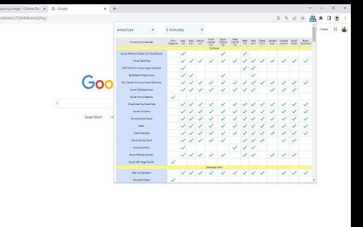 Azure Status Checker  from Chrome web store to be run with OffiDocs Chromium online