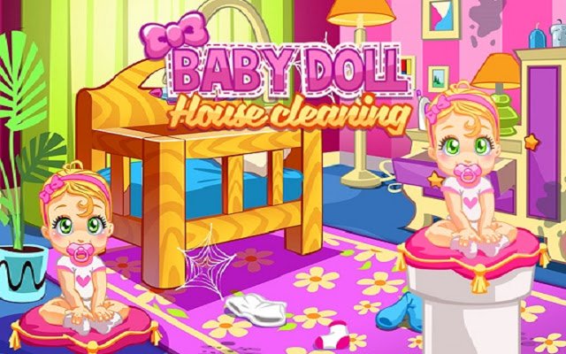 Baby Doll House Cleaning Game  from Chrome web store to be run with OffiDocs Chromium online